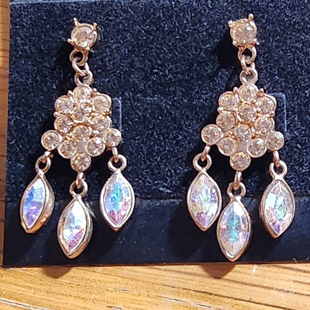 Charter Club fancy cruise prom earrings vintage new nwt